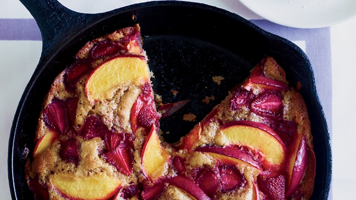 Summer fruit cobbler