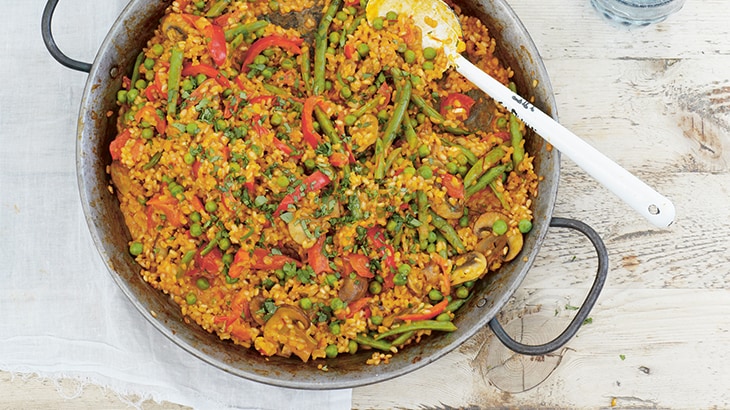 Vegetarian paella